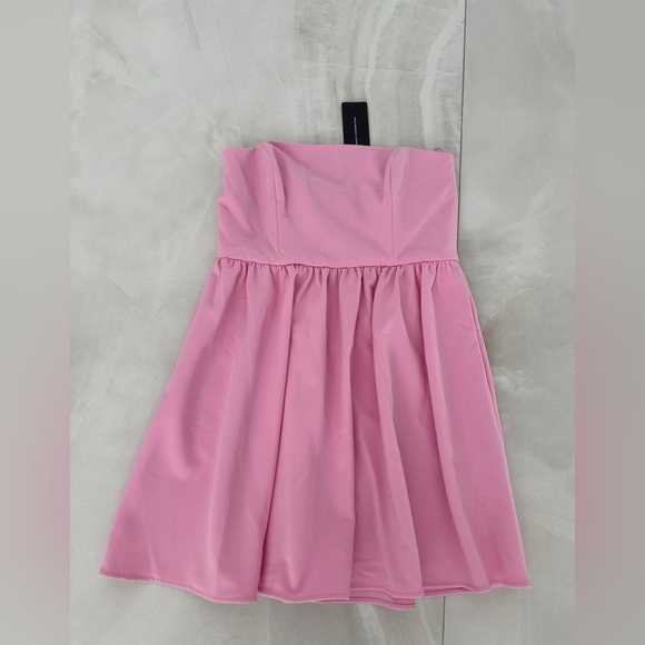 NWT FRENCH CONNECTION Whisper Strapless Peplum Dress PRICED TO SELL! - Picture 2 of 8